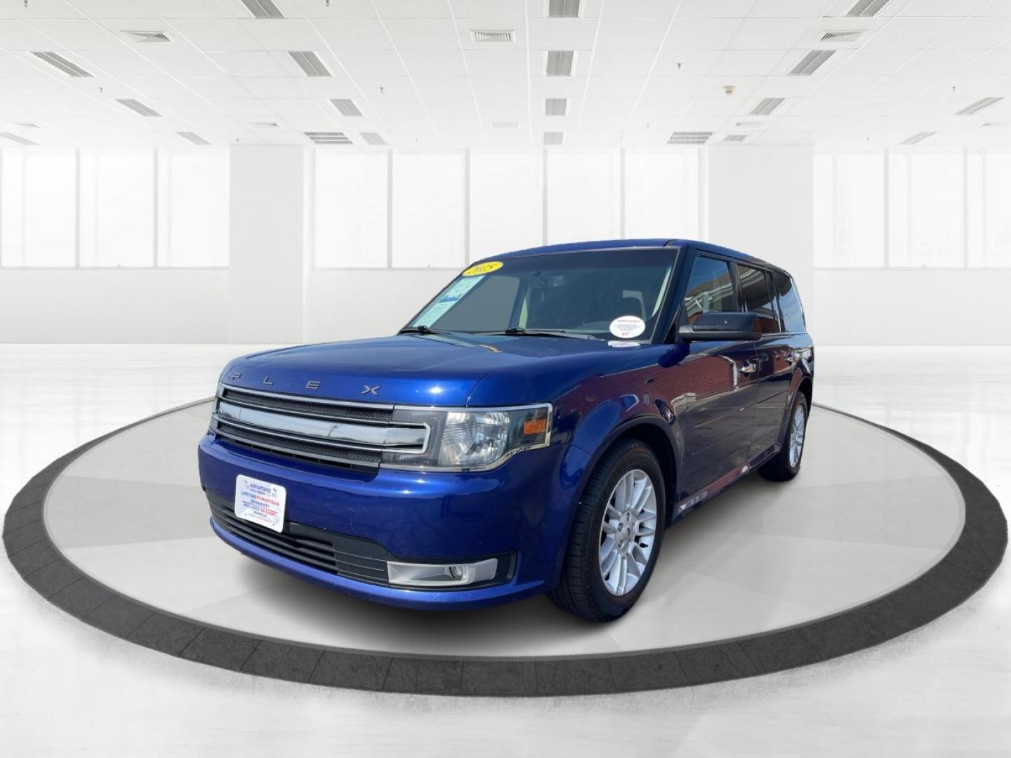 2015 Deep Impact Blue Metallic Ford Flex SEL AWD (2FMHK6C87FB) with an 3.5L V6 DOHC 24V engine, 6-Speed Automatic Overdrive transmission, located at 880 E. National Road, Vandalia, OH, 45377, (937) 908-9800, 39.891918, -84.183594 - Photo#7