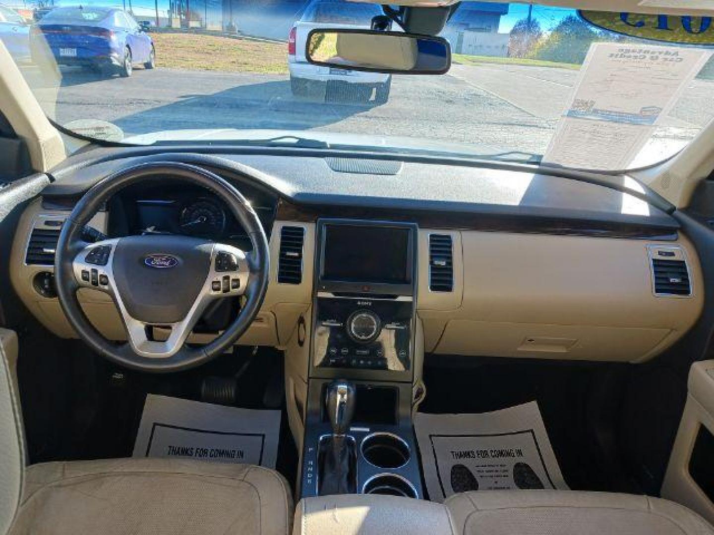 2015 White Platinum Metallic Tri-Coat Ford Flex Limited AWD (2FMHK6D84FB) with an 3.5L V6 DOHC 24V engine, 6-Speed Automatic Overdrive transmission, located at 1230 East Main St, Xenia, OH, 45385, (937) 908-9800, 39.688026, -83.910172 - Photo#7