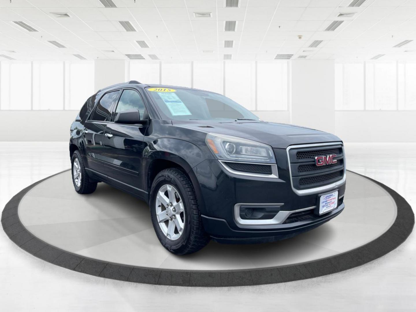 2015 Carbon Black Metallic GMC Acadia SLE-2 AWD (1GKKVPKD8FJ) with an 3.6L V6 DOHC 24V engine, 6-Speed Automatic transmission, located at 1184 Kauffman Ave, Fairborn, OH, 45324, (937) 908-9800, 39.807072, -84.030914 - Photo#0