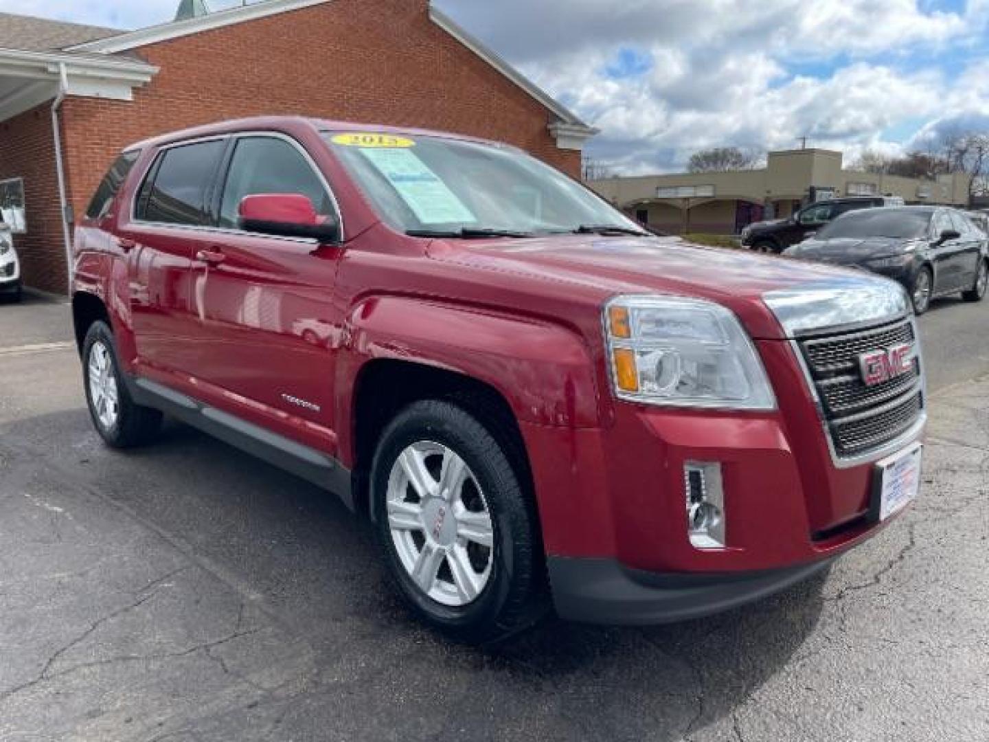 2015 Crystal Red Tintcoat GMC Terrain SLE1 FWD (2GKALMEK6F6) with an 2.4L L4 DOHC 16V engine, 6-Speed Automatic transmission, located at 4508 South Dixie Dr, Moraine, OH, 45439, (937) 908-9800, 39.689976, -84.218452 - Photo#0