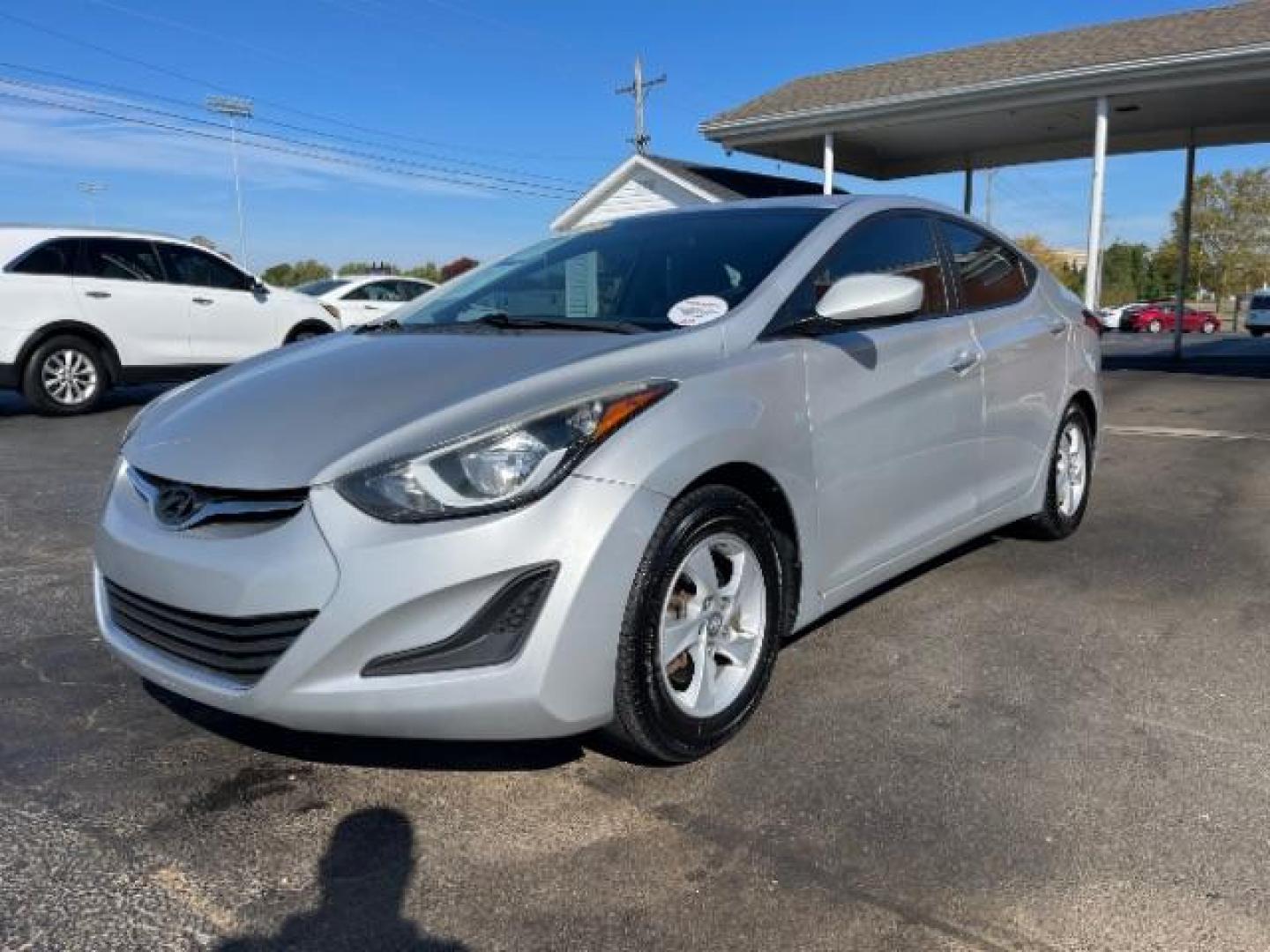 2015 Symphony Silver Hyundai Elantra SE 6AT (5NPDH4AE7FH) with an 1.8L L4 DOHC 16V engine, 6-Speed Automatic transmission, located at 880 E. National Road, Vandalia, OH, 45377, (937) 908-9800, 39.891918, -84.183594 - Photo#1