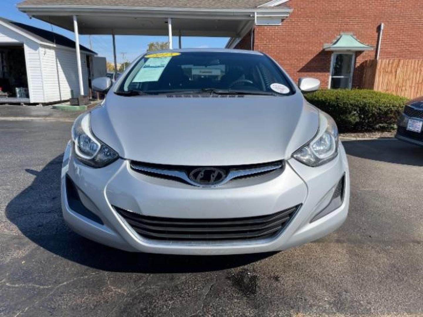 2015 Symphony Silver Hyundai Elantra SE 6AT (5NPDH4AE7FH) with an 1.8L L4 DOHC 16V engine, 6-Speed Automatic transmission, located at 880 E. National Road, Vandalia, OH, 45377, (937) 908-9800, 39.891918, -84.183594 - Photo#2