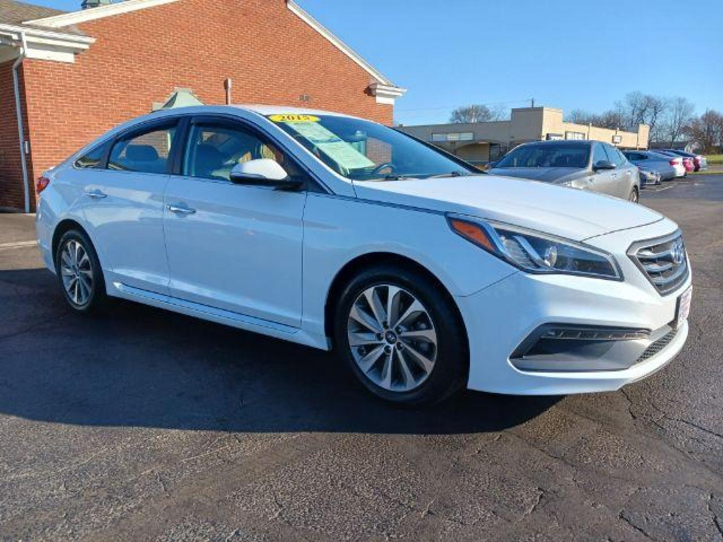 2015 Quartz White Pearl Hyundai Sonata Sport (5NPE34AF4FH) with an 2.4L L4 DOHC 16V engine, 6-Speed Automatic transmission, located at 1951 S Dayton Lakeview Rd., New Carlisle, OH, 45344, (937) 908-9800, 39.890999, -84.050255 - Photo#0