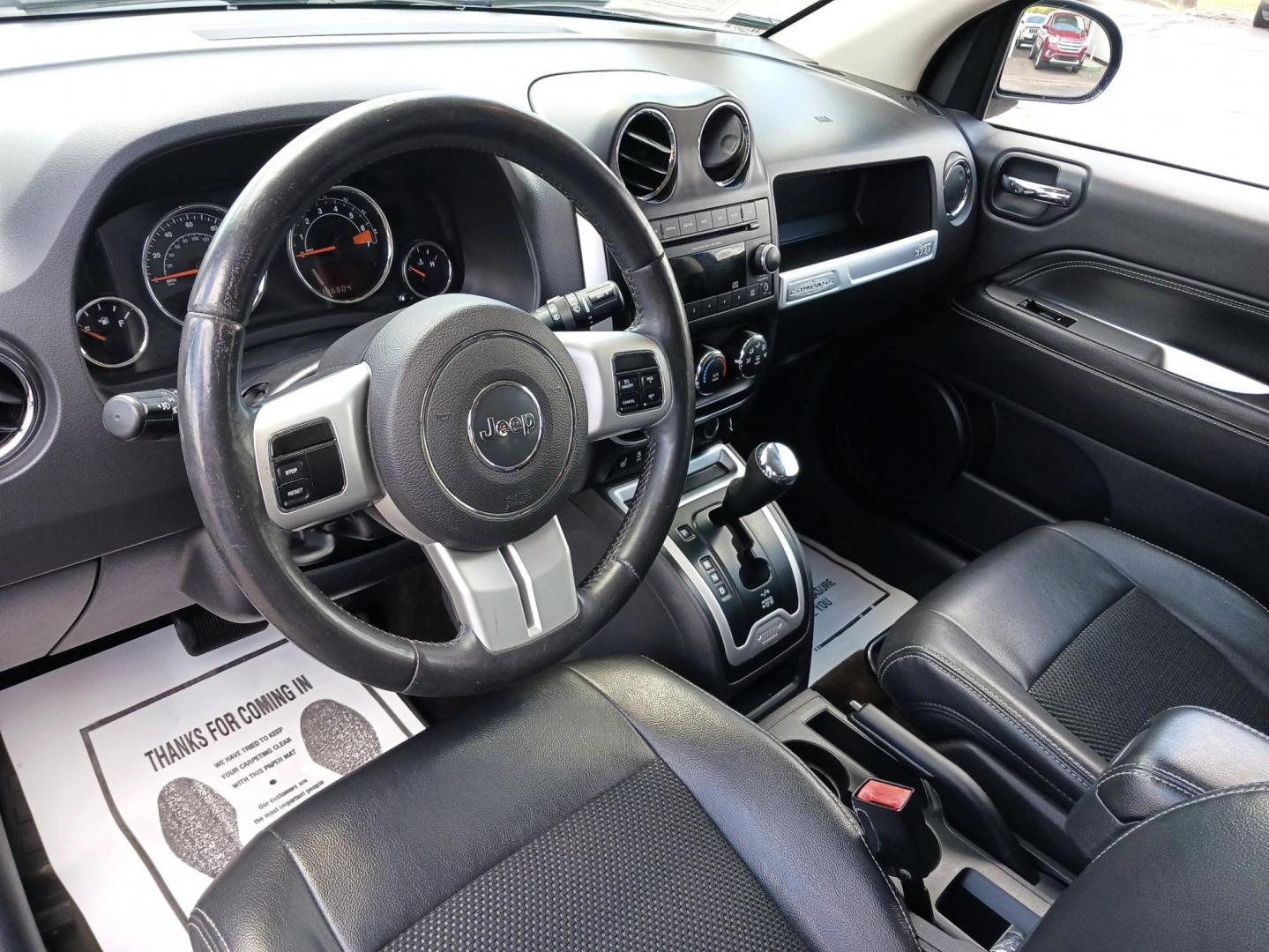 2015 Granite Crystal Metallic Clear Coat Jeep Compass (1C4NJDEB4FD) with an 2.4L L4 DOHC 16V engine, 6-Speed Automatic transmission, located at 1099 N County Rd 25A, Troy, OH, 45373, (937) 908-9800, 40.057079, -84.212883 - Photo#8