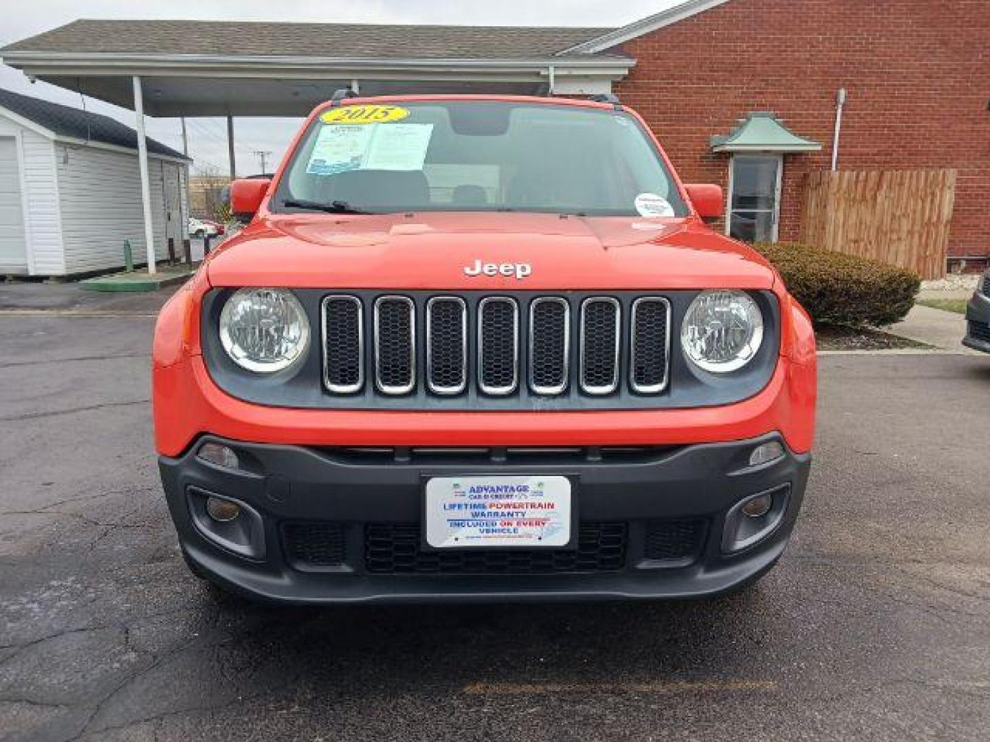 2015 Omaha Orange Jeep Renegade Latitude 4WD (ZACCJBBT1FP) with an 2.4L L4 DOHC 16V engine, 6-Speed Manual transmission, located at 401 Woodman Dr, Riverside, OH, 45431, (937) 908-9800, 39.760899, -84.123421 - Photo#1