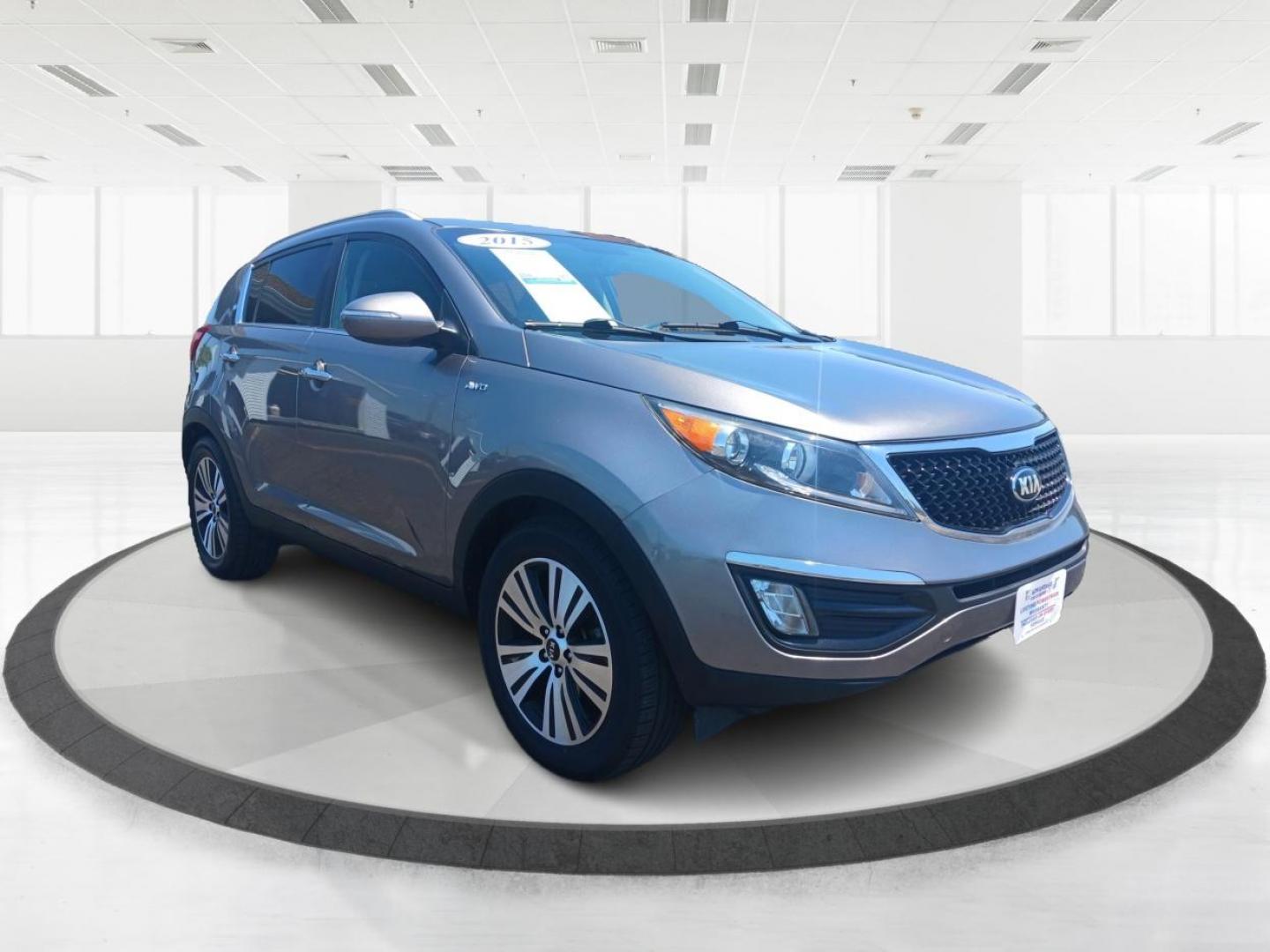 2015 Mineral Silver Kia Sportage EX AWD (KNDPCCAC0F7) with an 2.4L V6 DOHC 24V engine, 6-Speed Automatic transmission, located at 1099 N County Rd 25A, Troy, OH, 45373, (937) 908-9800, 40.057079, -84.212883 - Photo#0