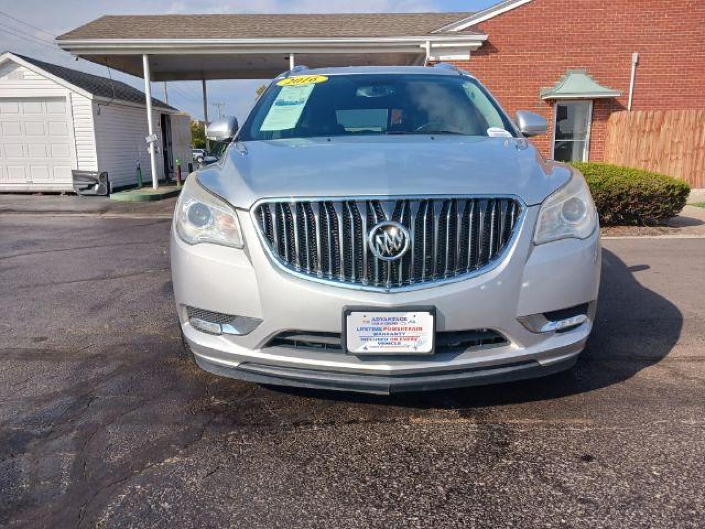 2016 Sparkling Silver Metallic Buick Enclave Leather FWD (5GAKRBKDXGJ) with an 3.6L V6 DOHC 24V engine, 6-Speed Automatic Overdrive transmission, located at 1099 N County Rd 25A, Troy, OH, 45373, (937) 908-9800, 40.057079, -84.212883 - Photo#1