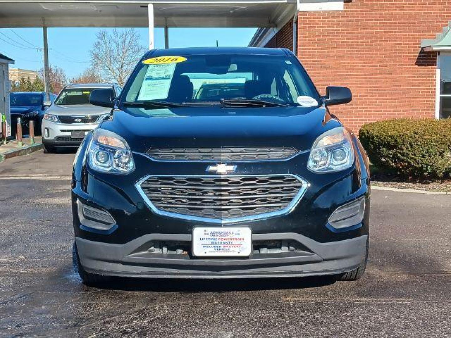 2016 Black Chevrolet Equinox LS 2WD (2GNALBEK0G6) with an 2.4L L4 DOHC 16V FFV engine, 6-Speed Automatic transmission, located at 401 Woodman Dr, Riverside, OH, 45431, (937) 908-9800, 39.760899, -84.123421 - Photo#1