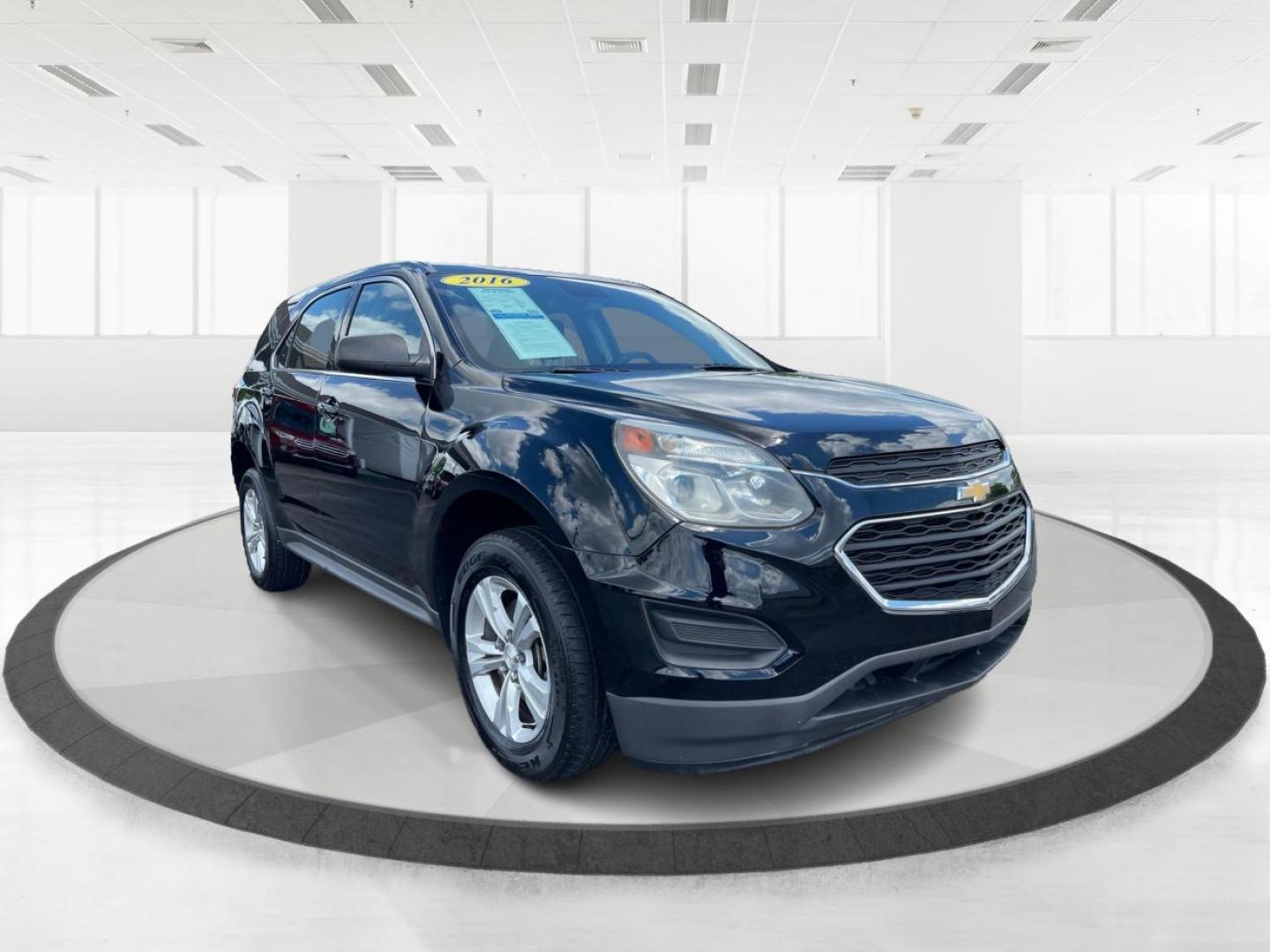 2016 Black Chevrolet Equinox LS 2WD (2GNALBEK1G1) with an 2.4L L4 DOHC 16V FFV engine, 6-Speed Automatic transmission, located at 1099 N County Rd 25A, Troy, OH, 45373, (937) 908-9800, 40.057079, -84.212883 - Photo#0