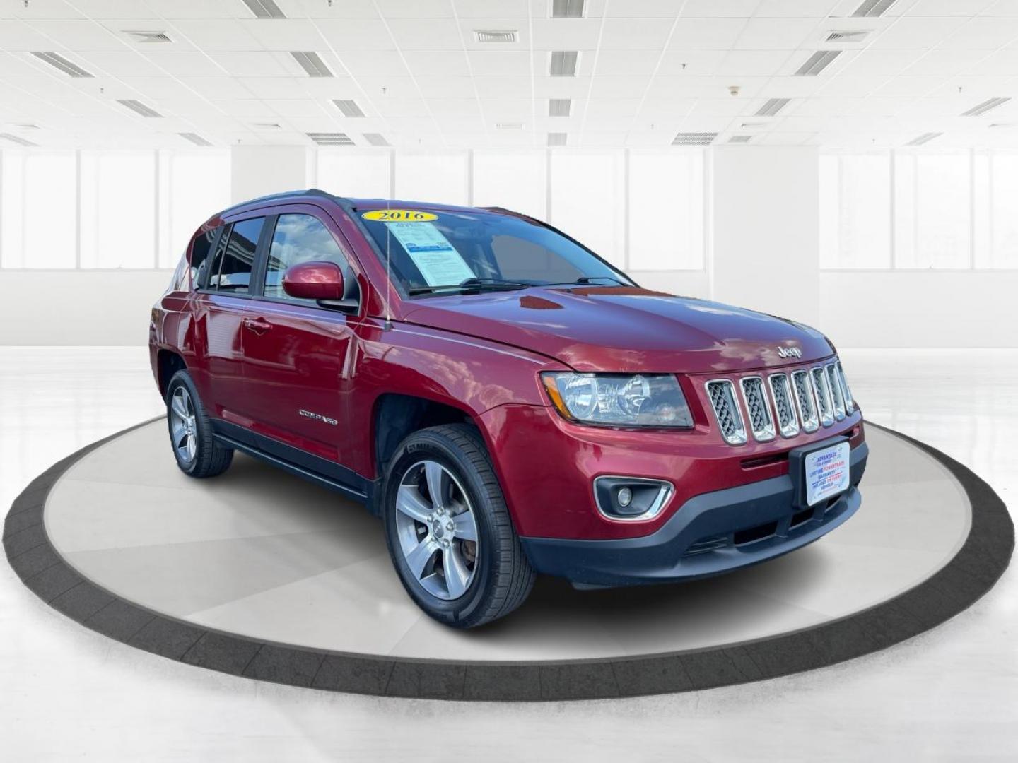 2016 Red Jeep Compass Latitude 4WD (1C4NJDEB3GD) with an 2.4L L4 DOHC 16V engine, 6-Speed Automatic transmission, located at 1230 East Main St, Xenia, OH, 45385, (937) 908-9800, 39.688026, -83.910172 - Photo#0