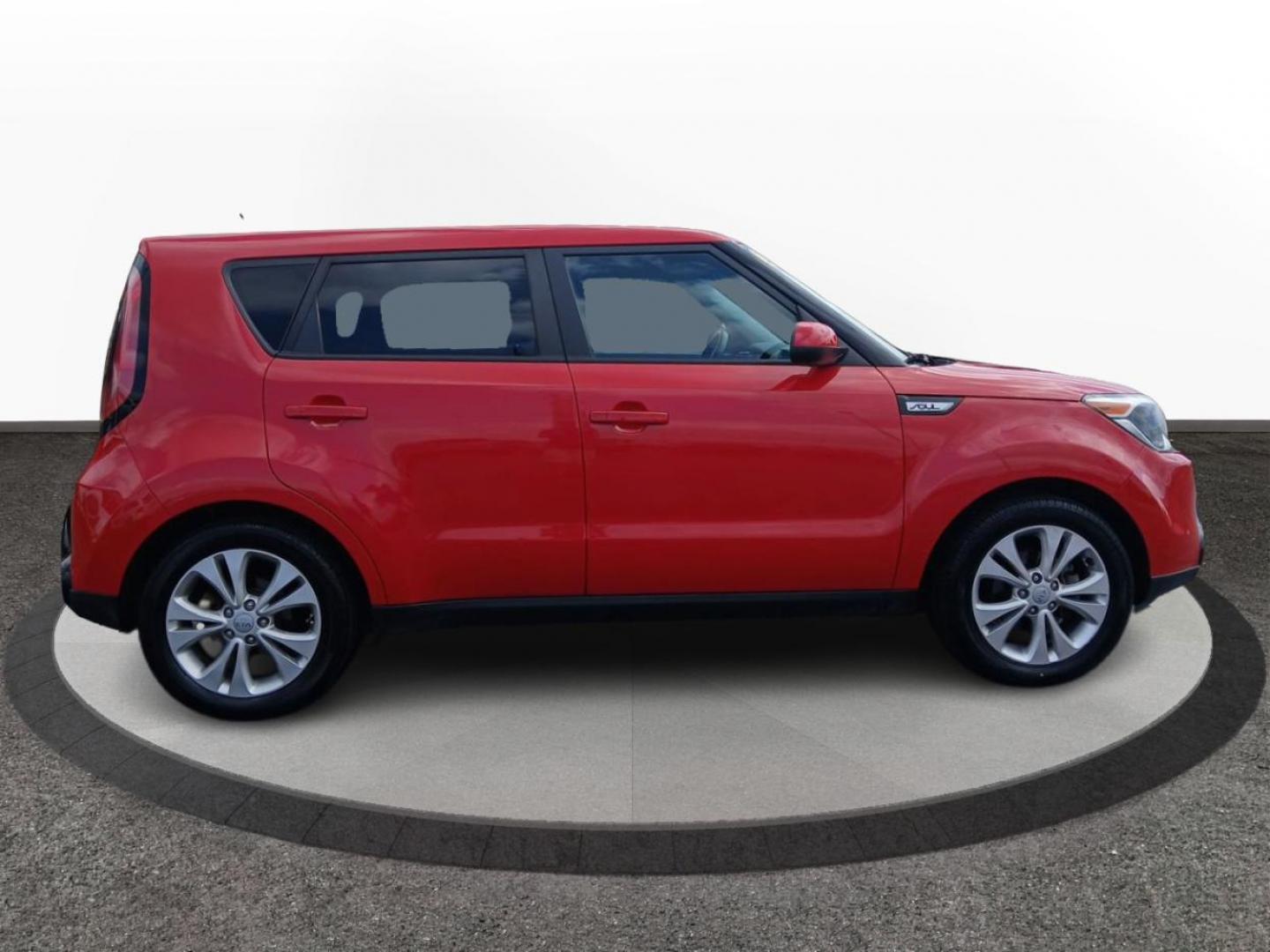 2016 Inferno Red Kia Soul + (KNDJP3A50G7) with an 2.0L L4 DOHC 16V engine, 6-Speed Automatic transmission, located at 401 Woodman Dr, Riverside, OH, 45431, (937) 908-9800, 39.760899, -84.123421 - Photo#1