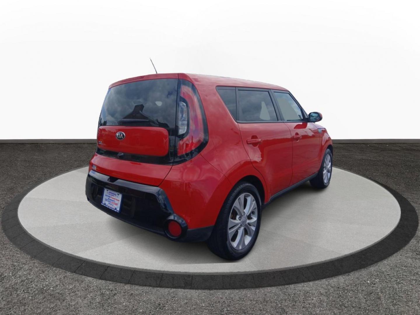 2016 Inferno Red Kia Soul + (KNDJP3A50G7) with an 2.0L L4 DOHC 16V engine, 6-Speed Automatic transmission, located at 401 Woodman Dr, Riverside, OH, 45431, (937) 908-9800, 39.760899, -84.123421 - Photo#2