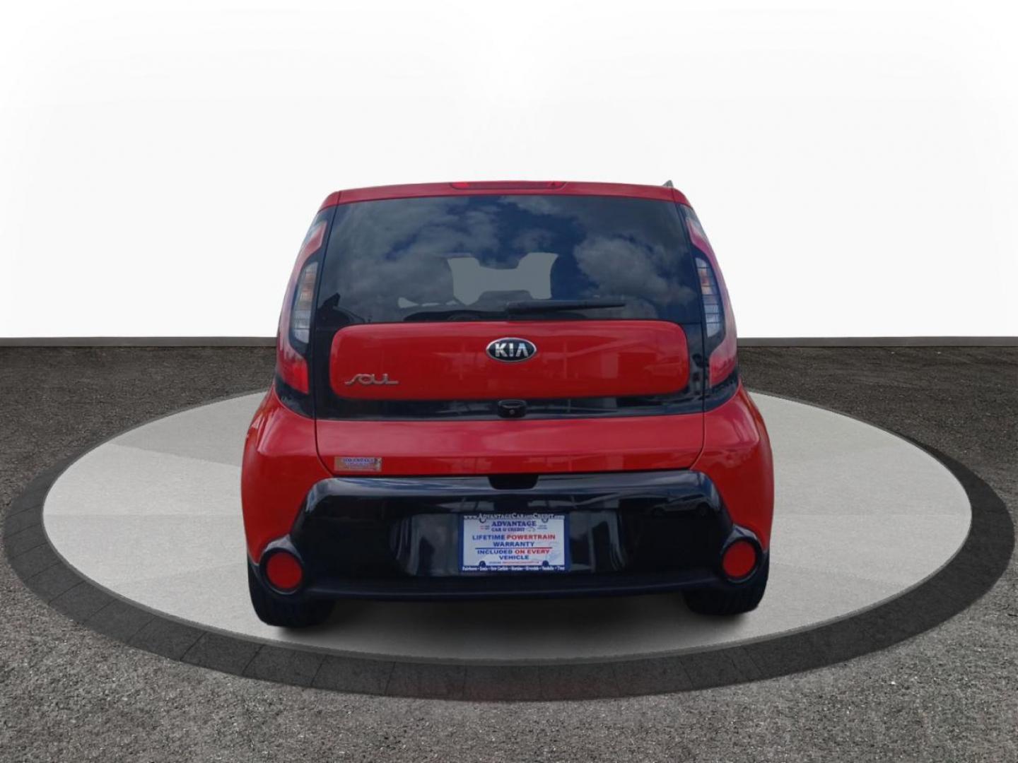 2016 Inferno Red Kia Soul + (KNDJP3A50G7) with an 2.0L L4 DOHC 16V engine, 6-Speed Automatic transmission, located at 401 Woodman Dr, Riverside, OH, 45431, (937) 908-9800, 39.760899, -84.123421 - Photo#3