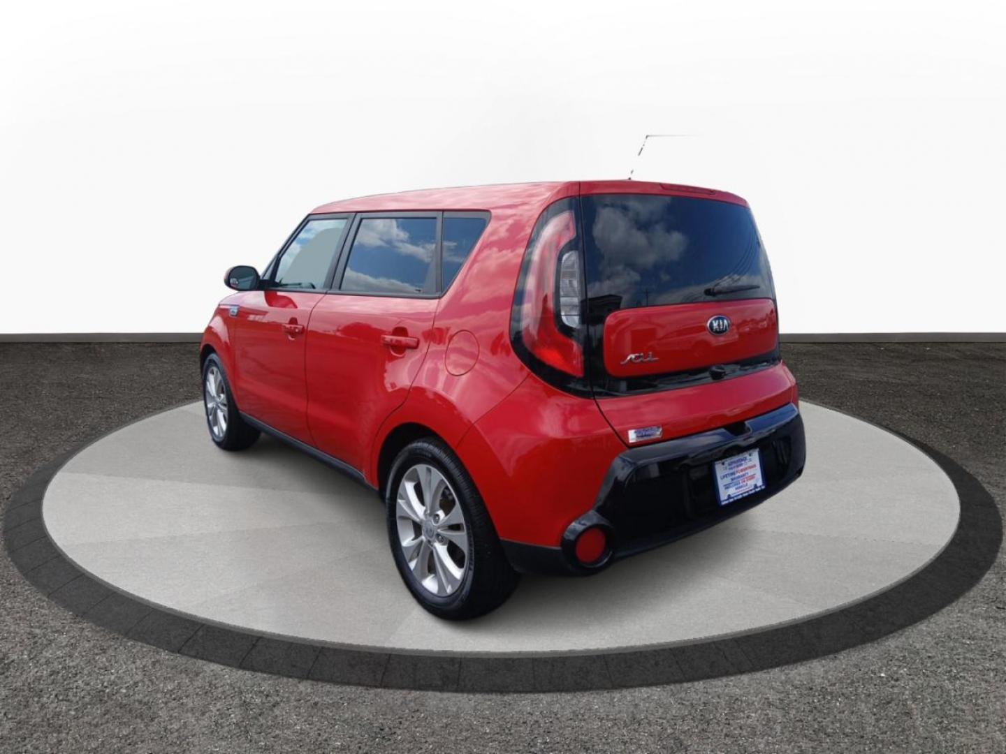 2016 Inferno Red Kia Soul + (KNDJP3A50G7) with an 2.0L L4 DOHC 16V engine, 6-Speed Automatic transmission, located at 401 Woodman Dr, Riverside, OH, 45431, (937) 908-9800, 39.760899, -84.123421 - Photo#4