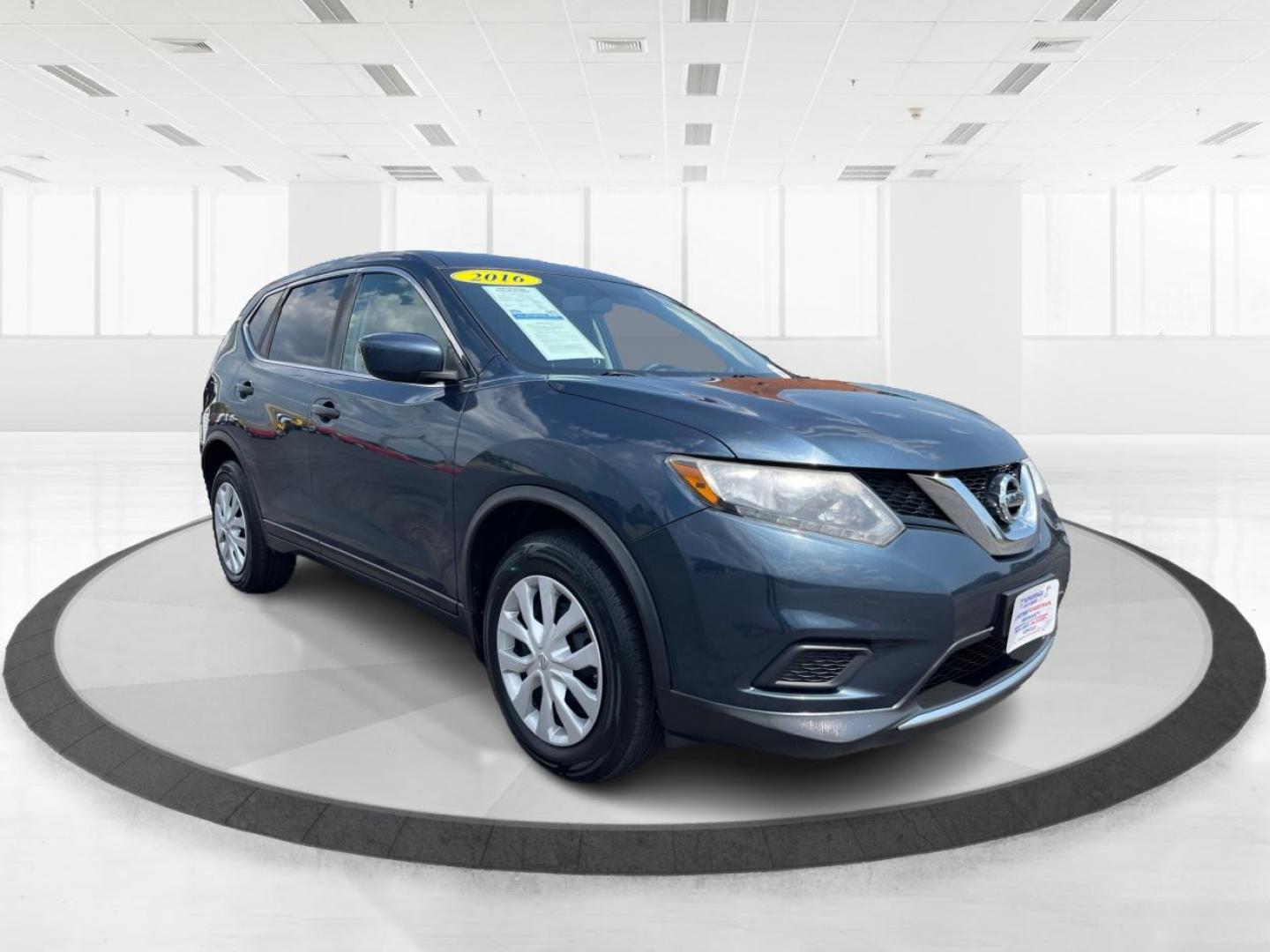 2016 Arctic Blue Metallic Nissan Rogue S AWD (KNMAT2MVXGP) with an 2.5L L4 DOHC 16V engine, Continuously Variable Transmission transmission, located at 1099 N County Rd 25A, Troy, OH, 45373, (937) 908-9800, 40.057079, -84.212883 - Photo#0