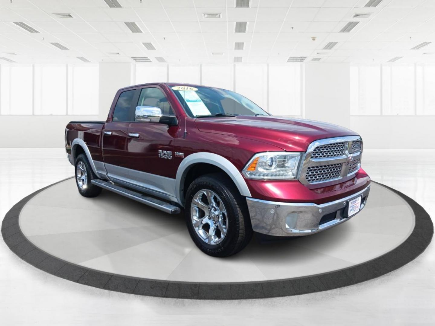 2016 Flame Red Clear Coat RAM 1500 (1C6RR7JT9GS) with an 5.7L V8 OHV 16V engine, 8-Speed Automatic transmission, located at 1230 East Main St, Xenia, OH, 45385, (937) 908-9800, 39.688026, -83.910172 - Photo#0