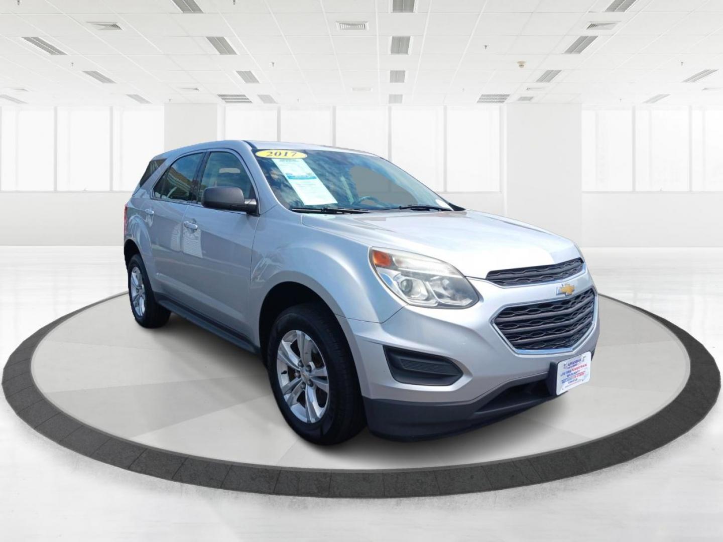 2017 Silver Ice Metallic Chevrolet Equinox (2GNALBEKXH1) with an 2.4L L4 DOHC 16V FFV engine, 6-Speed Automatic transmission, located at 880 E. National Road, Vandalia, OH, 45377, (937) 908-9800, 39.891918, -84.183594 - Photo#0