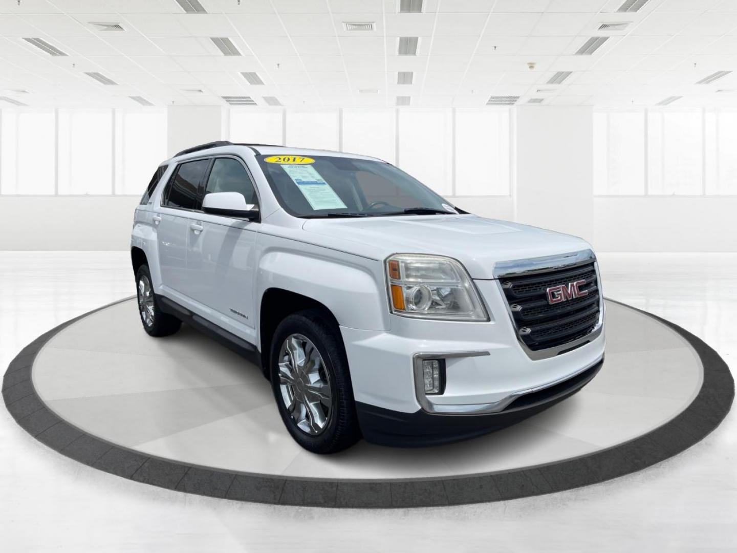 2017 Summit White GMC Terrain SLE2 AWD (2GKFLTEK5H6) with an 2.4L L4 DOHC 16V engine, 6-Speed Automatic transmission, located at 880 E. National Road, Vandalia, OH, 45377, (937) 908-9800, 39.891918, -84.183594 - Photo#0