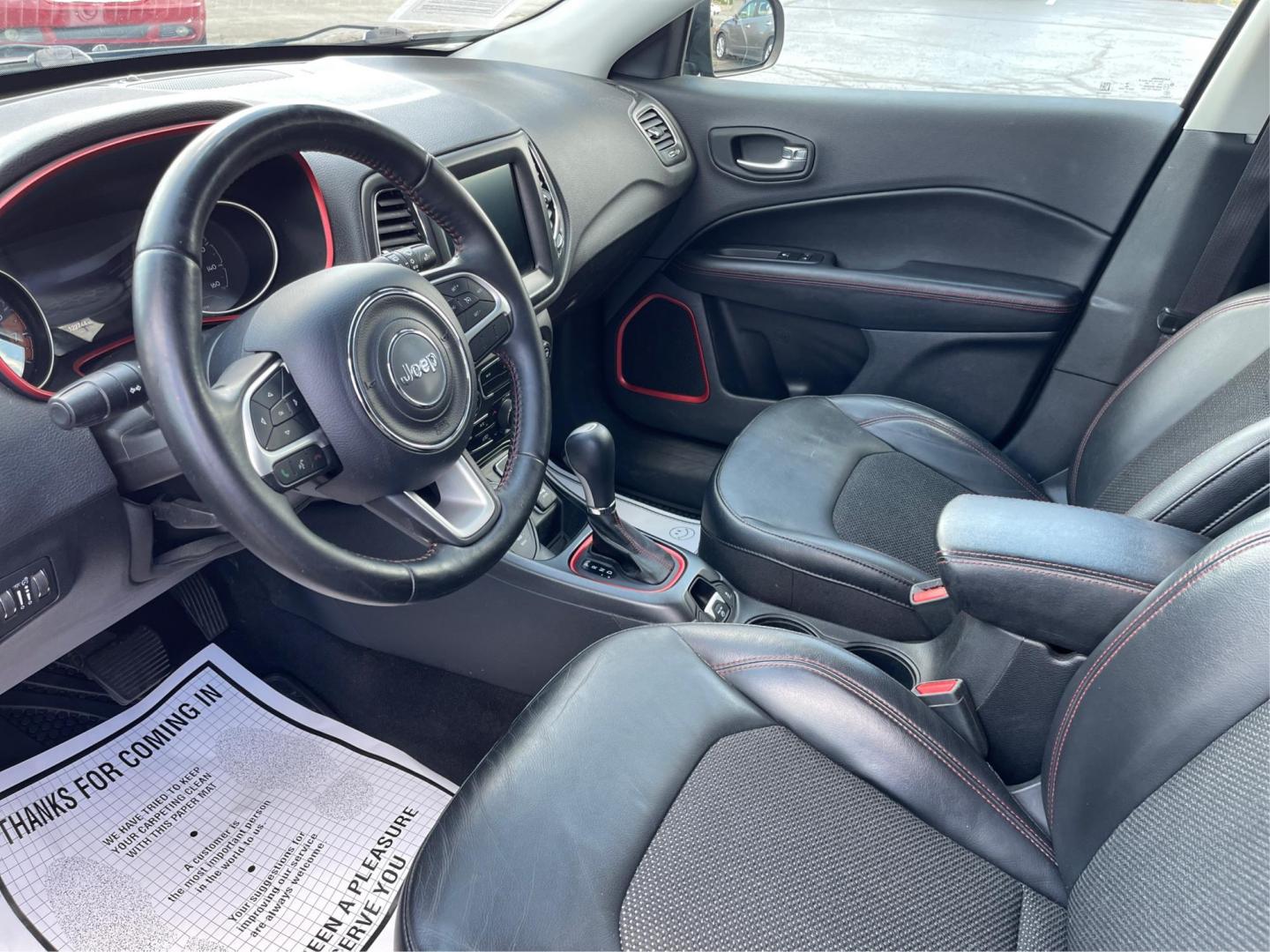 2017 Black Jeep Compass (3C4NJDDB0HT) with an 2.4L L4 DOHC 16V engine, Continuously Variable Transmission transmission, located at 880 E. National Road, Vandalia, OH, 45377, (937) 908-9800, 39.891918, -84.183594 - Photo#8