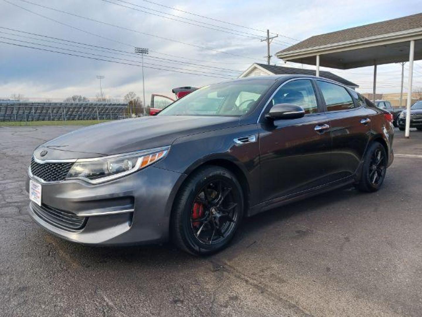 2017 Platinum Graphite Kia Optima LX (5XXGT4L31HG) with an 2.4L L4 DOHC 16V engine, 6-Speed Automatic transmission, located at 1099 N County Rd 25A, Troy, OH, 45373, (937) 908-9800, 40.057079, -84.212883 - Photo#2