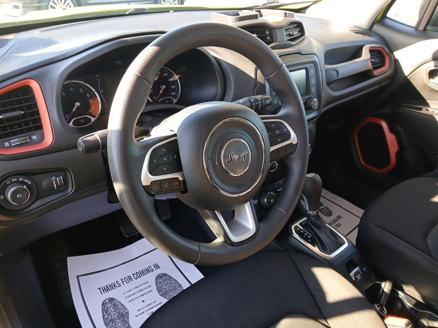 2018 Hypergreen Clear Coat Jeep Renegade Sport 4WD (ZACCJBAB7JP) with an 2.4L L4 DOHC 16V engine, 6M transmission, located at 1099 N County Rd 25A, Troy, OH, 45373, (937) 908-9800, 40.057079, -84.212883 - Photo#7