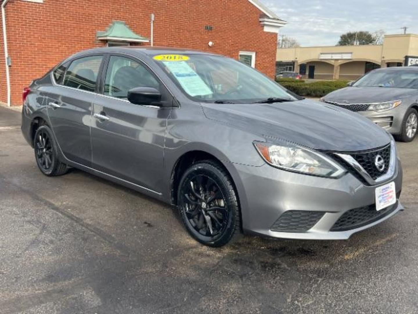 2018 Gray Nissan Sentra S (3N1AB7AP6JY) , located at 1230 East Main St, Xenia, OH, 45385, (937) 908-9800, 39.688026, -83.910172 - Photo#0